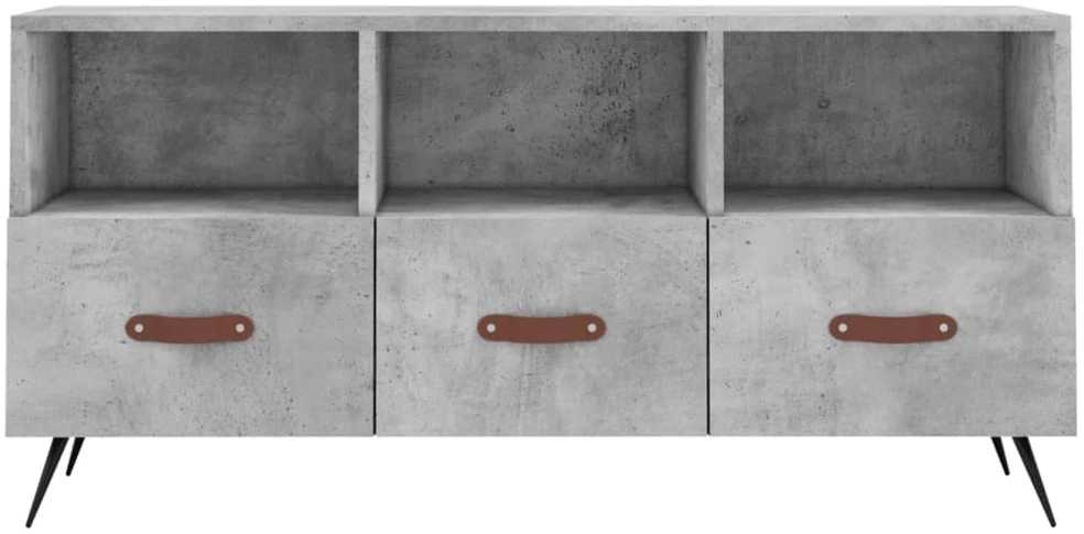 TV staliukas Televizoriaus spintelė, betono pilka, 102x36x50cm, mediena