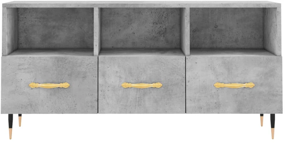 TV staliukas Televizoriaus spintelė, betono pilka, 102x36x50cm, mediena