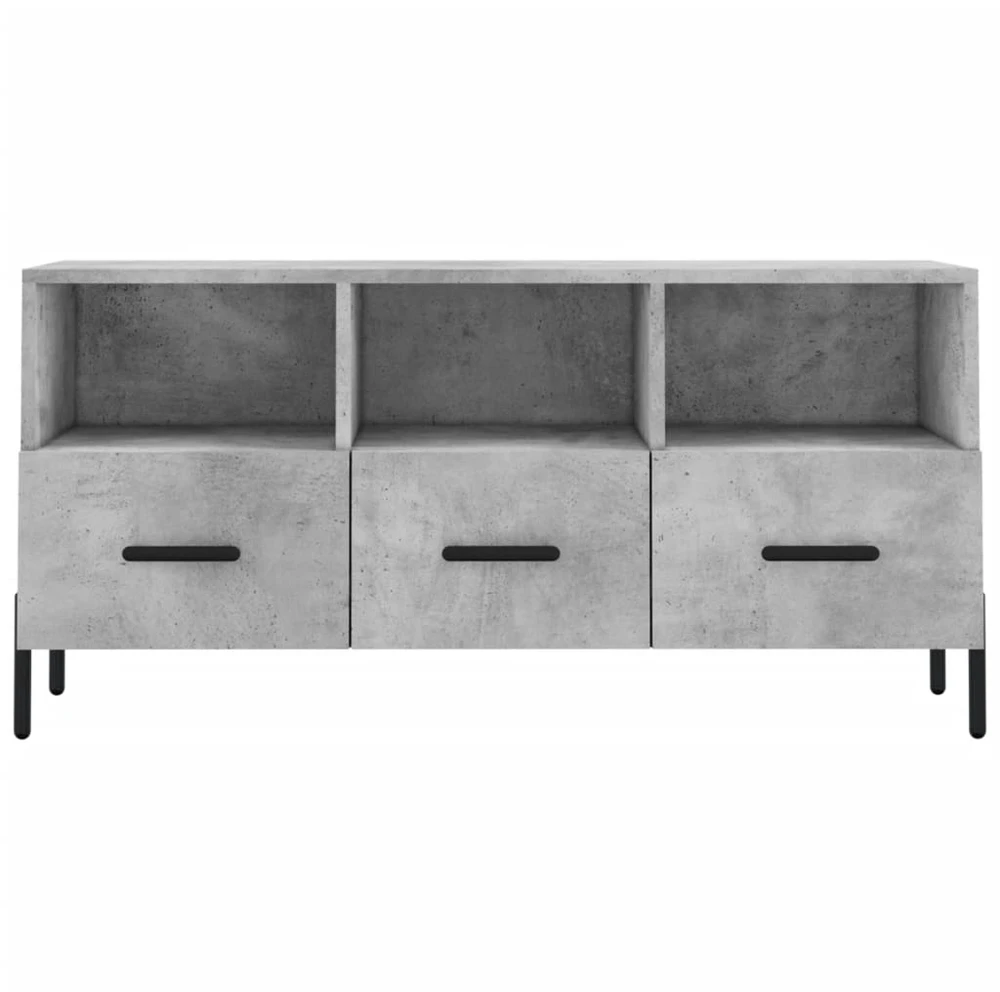 TV staliukas Televizoriaus spintelė, betono pilka, 102x36x50cm, mediena
