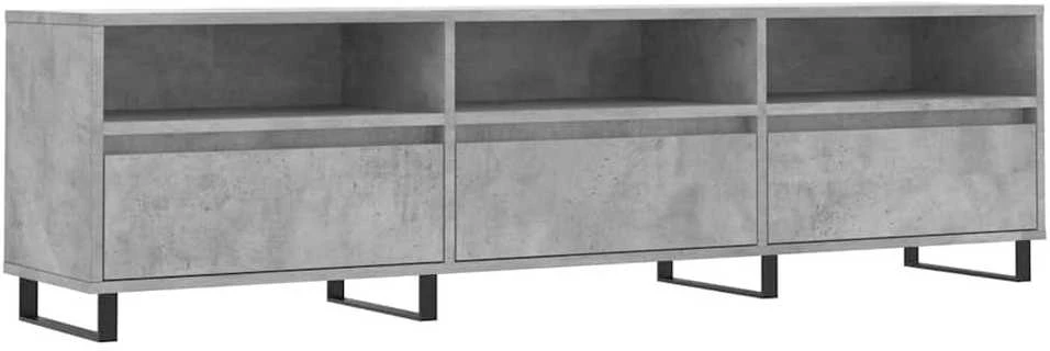 TV staliukas Televizoriaus spintelė, betono pilka, 150x30x44,5cm, mediena