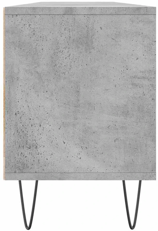 TV staliukas Televizoriaus spintelė, betono pilka, 150x30x44,5cm, mediena