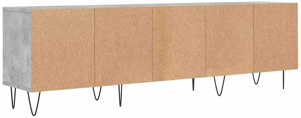 TV staliukas Televizoriaus spintelė, betono pilka, 150x30x44,5cm, mediena