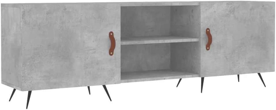 TV staliukas Televizoriaus spintelė, betono pilka, 150x30x50cm, mediena