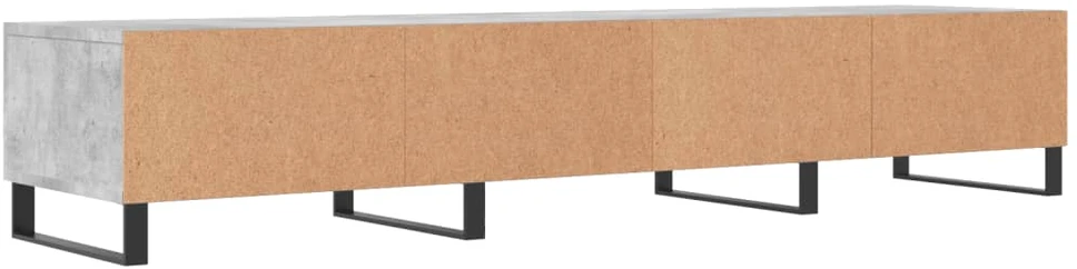 TV staliukas Televizoriaus spintelė, betono pilka, 150x36x30cm, mediena