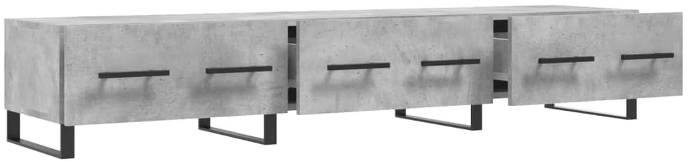 TV staliukas Televizoriaus spintelė, betono pilka, 150x36x30cm, mediena