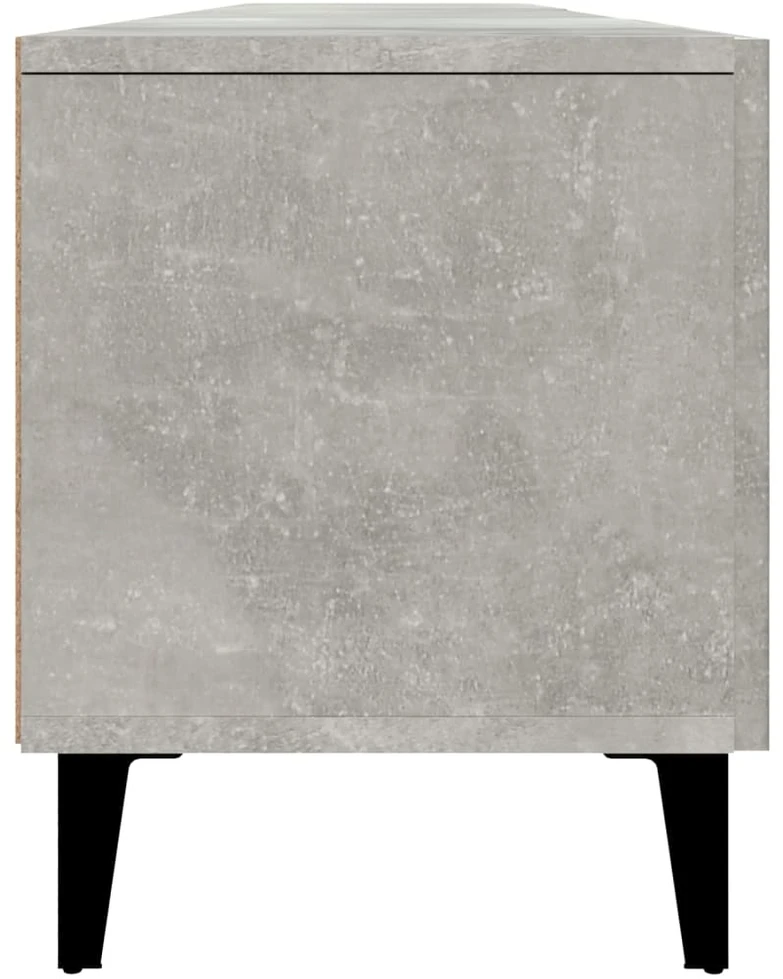TV staliukas Televizoriaus spintelė, betono pilka, 180x31,5x40cm, mediena