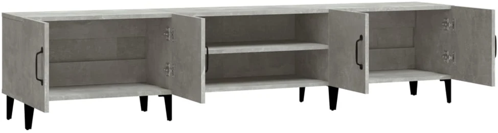 TV staliukas Televizoriaus spintelė, betono pilka, 180x31,5x40cm, mediena
