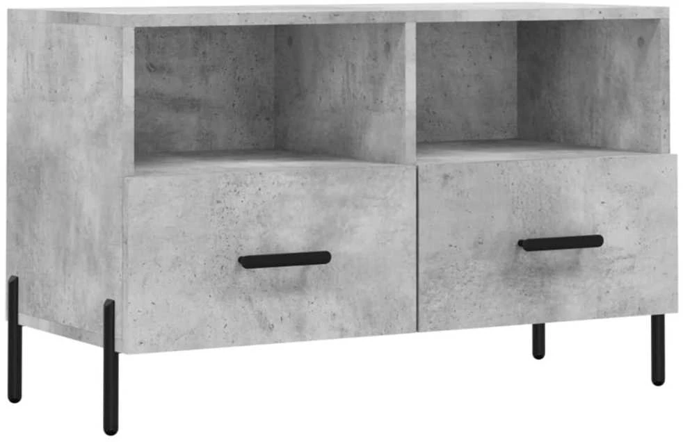 TV staliukas Televizoriaus spintelė, betono pilka, 80x36x50cm, mediena