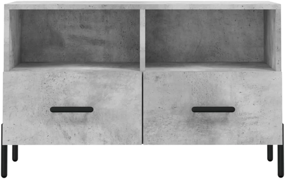 TV staliukas Televizoriaus spintelė, betono pilka, 80x36x50cm, mediena