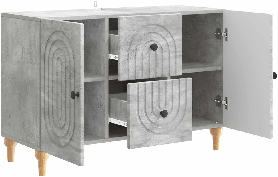 Televizoriaus spintelė Betono pilka 89 x 34,5 x 60 cm