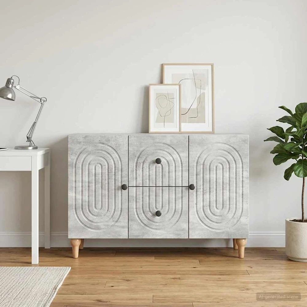 Televizoriaus spintelė Betono pilka 89 x 34,5 x 60 cm