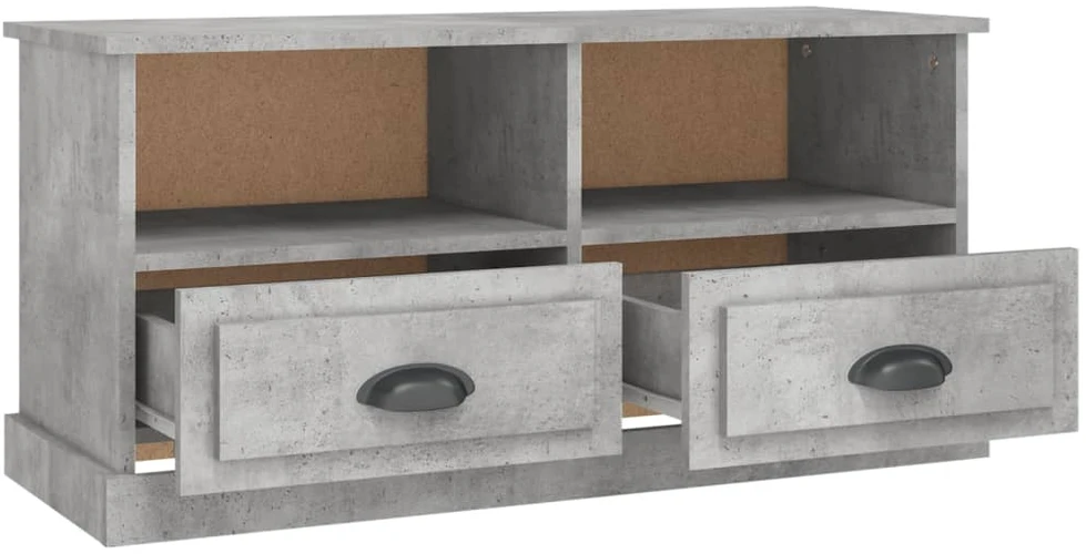 TV staliukas Televizoriaus spintelė, betono pilka, 93x35,5x45cm, mediena