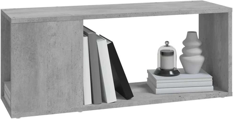 TV staliukas Televizoriaus spintelė, betono pilkos spalvos, 80x24x32cm, MDP