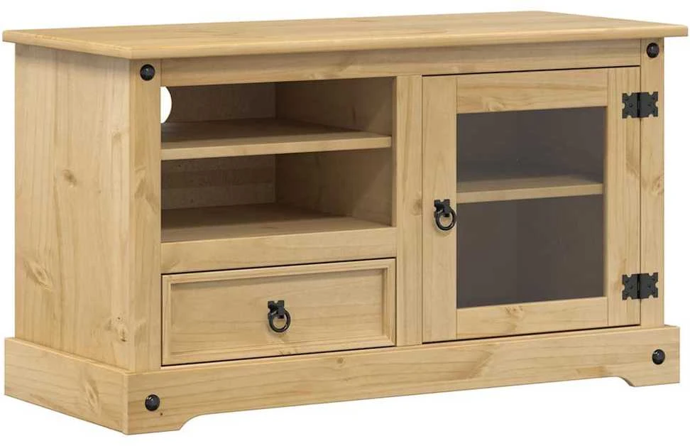 TV staliukas Televizoriaus spintelė Corona, 100x45x58cm, pušies masyvas