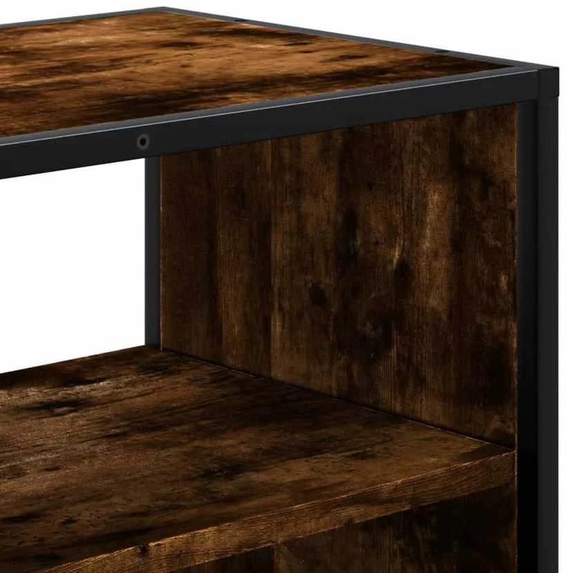 TV staliukas Televizoriaus spintelė, dūminė, 100x31x39,5cm, mediena/metalas