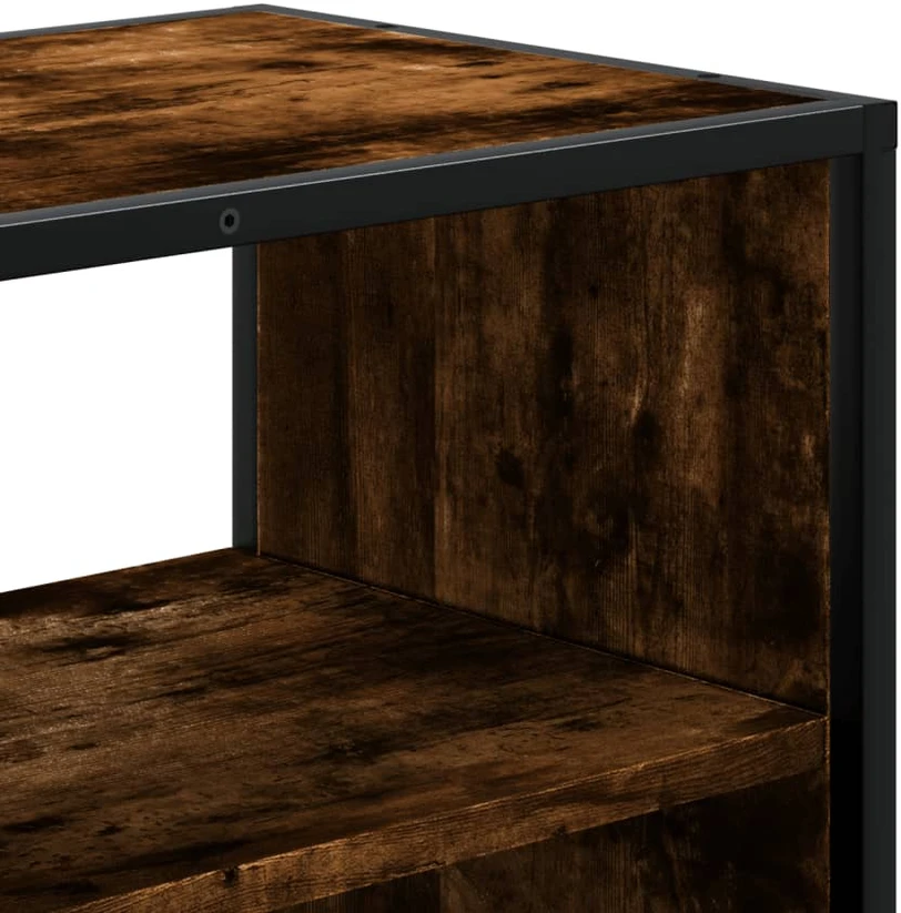 TV staliukas Televizoriaus spintelė, dūminė, 100x31x39,5cm, mediena/metalas
