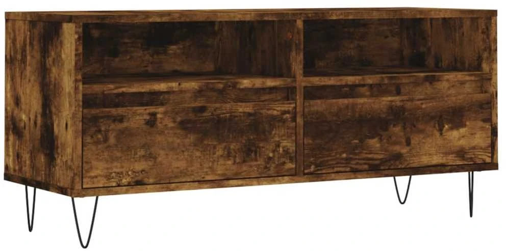 TV staliukas Televizoriaus spintelė, dūminė, 100x34,5x44,5cm, mediena
