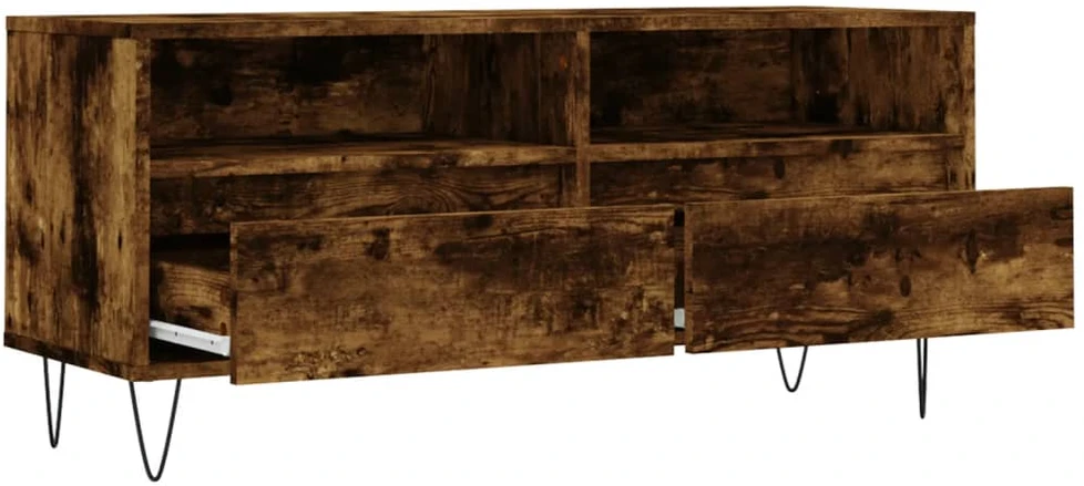 TV staliukas Televizoriaus spintelė, dūminė, 100x34,5x44,5cm, mediena
