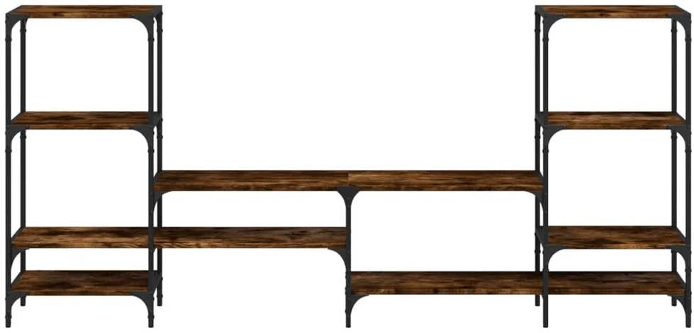 TV staliukas Televizoriaus spintelė, dūminė, 206,5x28,5x95cm, mediena