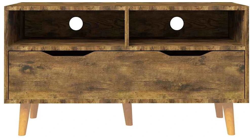 TV staliukas Televizoriaus spintelė, dūminė, 90x40x48,5cm, apdirbta mediena