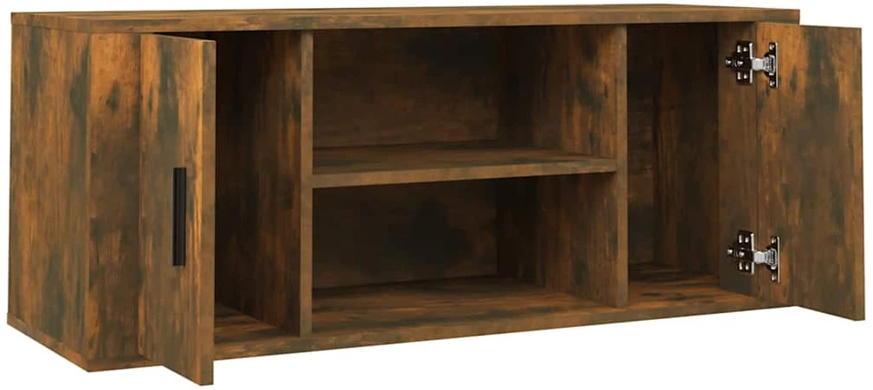 TV staliukas Televizoriaus spintelė, dūminio ąžuolo, 100x35x40cm, mediena