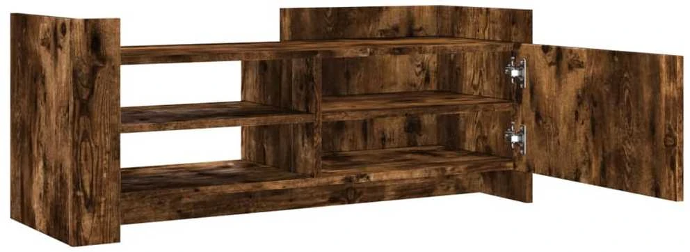 TV staliukas Televizoriaus spintelė, dūminio ąžuolo, 100x35x40cm, mediena