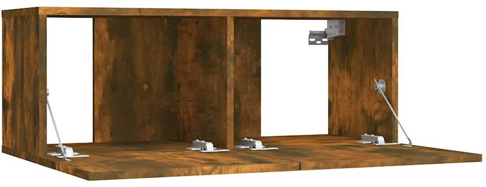 TV staliukas Televizoriaus spintelė, dūminio ąžuolo, 80x30x30cm, mediena