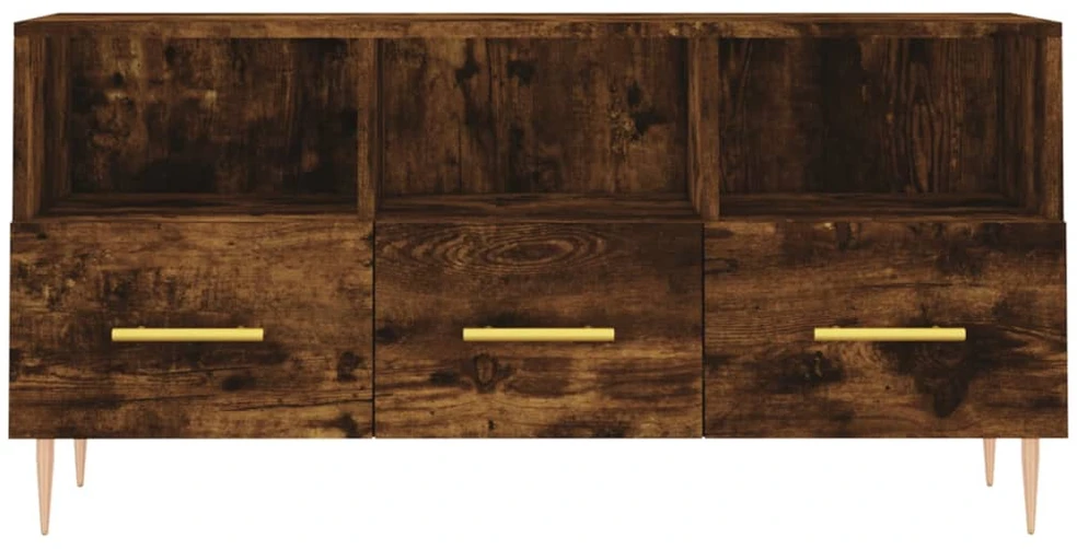 TV staliukas Televizoriaus spintelė, dūminio ąžuolo, 102x36x50cm, mediena