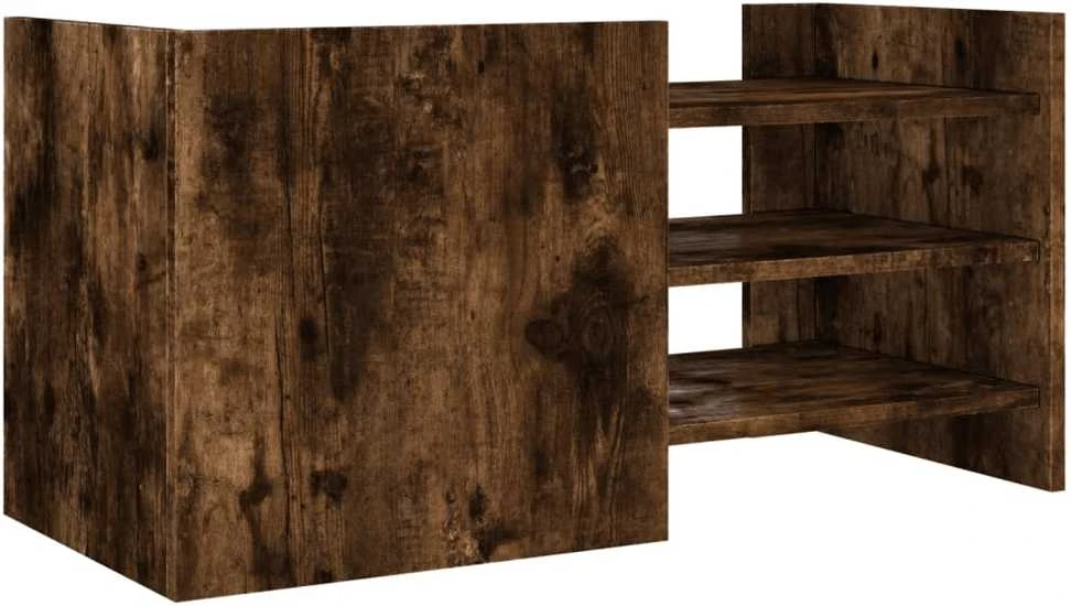 TV staliukas Televizoriaus spintelė, dūminio ąžuolo, 80x35x40cm, mediena