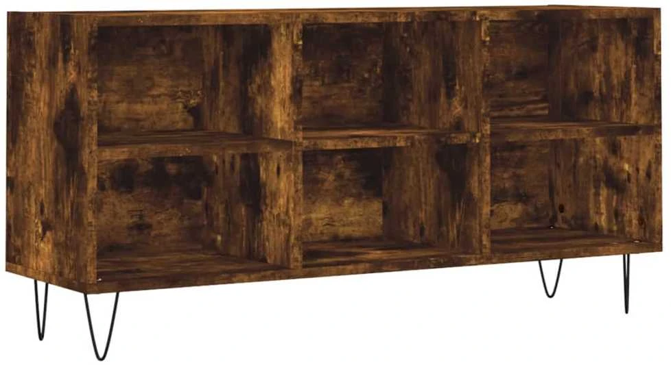 TV staliukas Televizoriaus spintelė, dūminio ąžuolo, 103,5x30x50cm, mediena