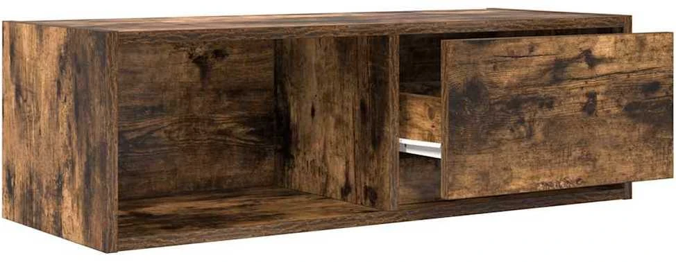 TV staliukas Televizoriaus spintelė, dūminio ąžuolo, 80x31x25,5 cm, mediena
