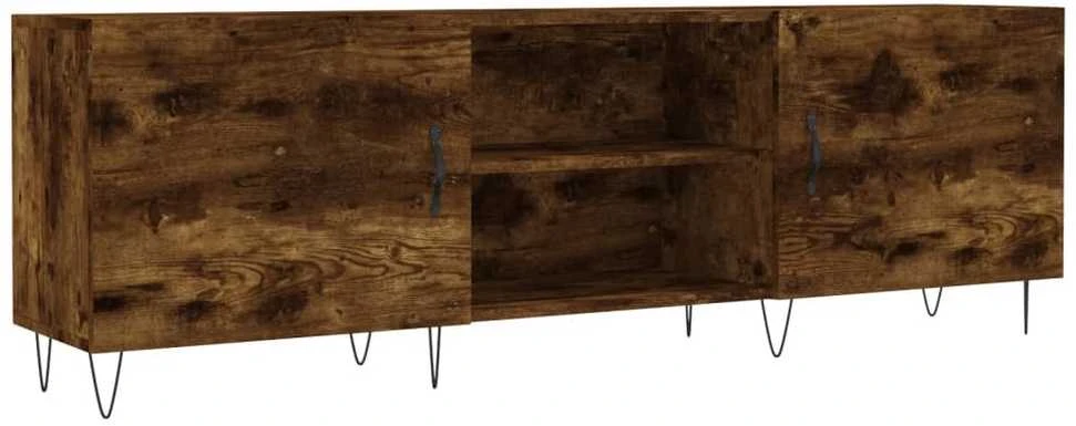 TV staliukas Televizoriaus spintelė, dūminio ąžuolo, 150x30x50cm, mediena
