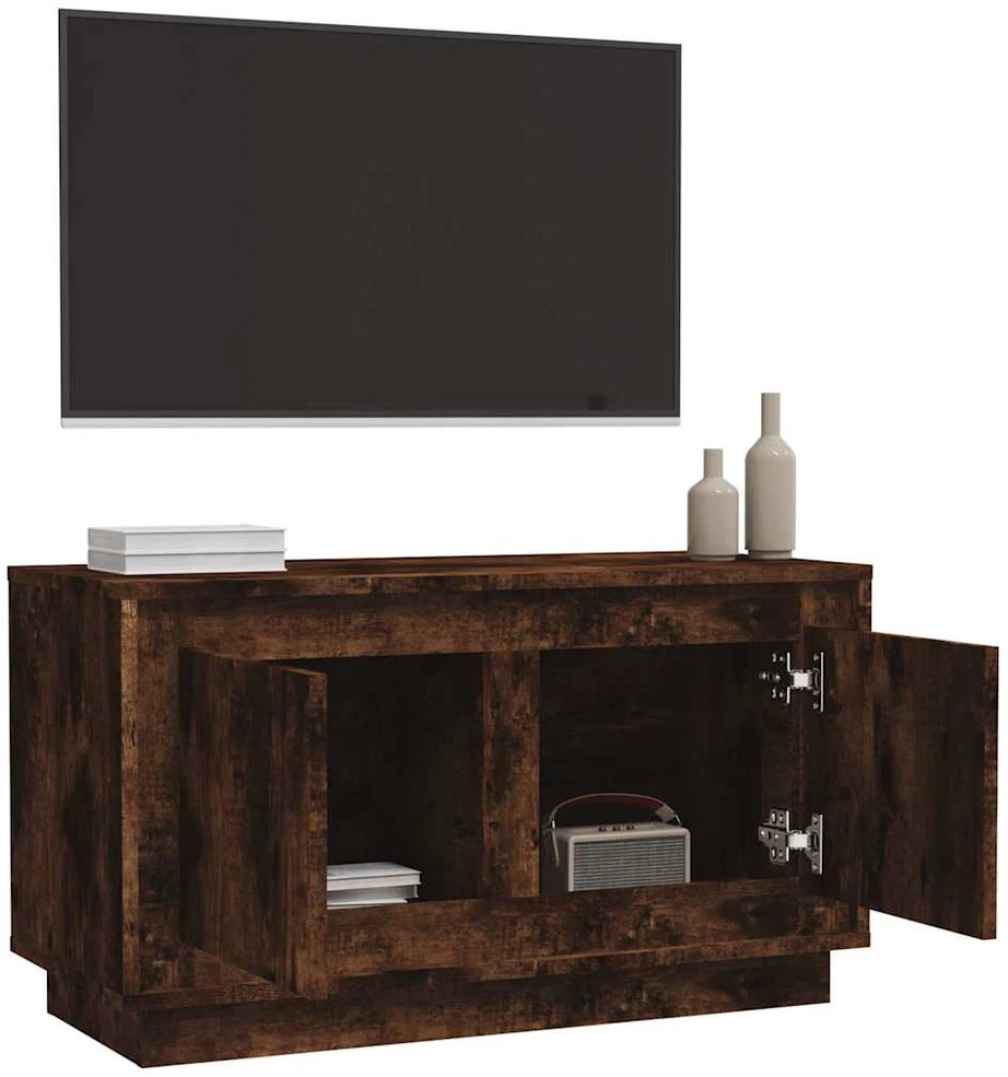 TV staliukas Televizoriaus spintelė, dūminio ąžuolo, 80x35x45cm, mediena