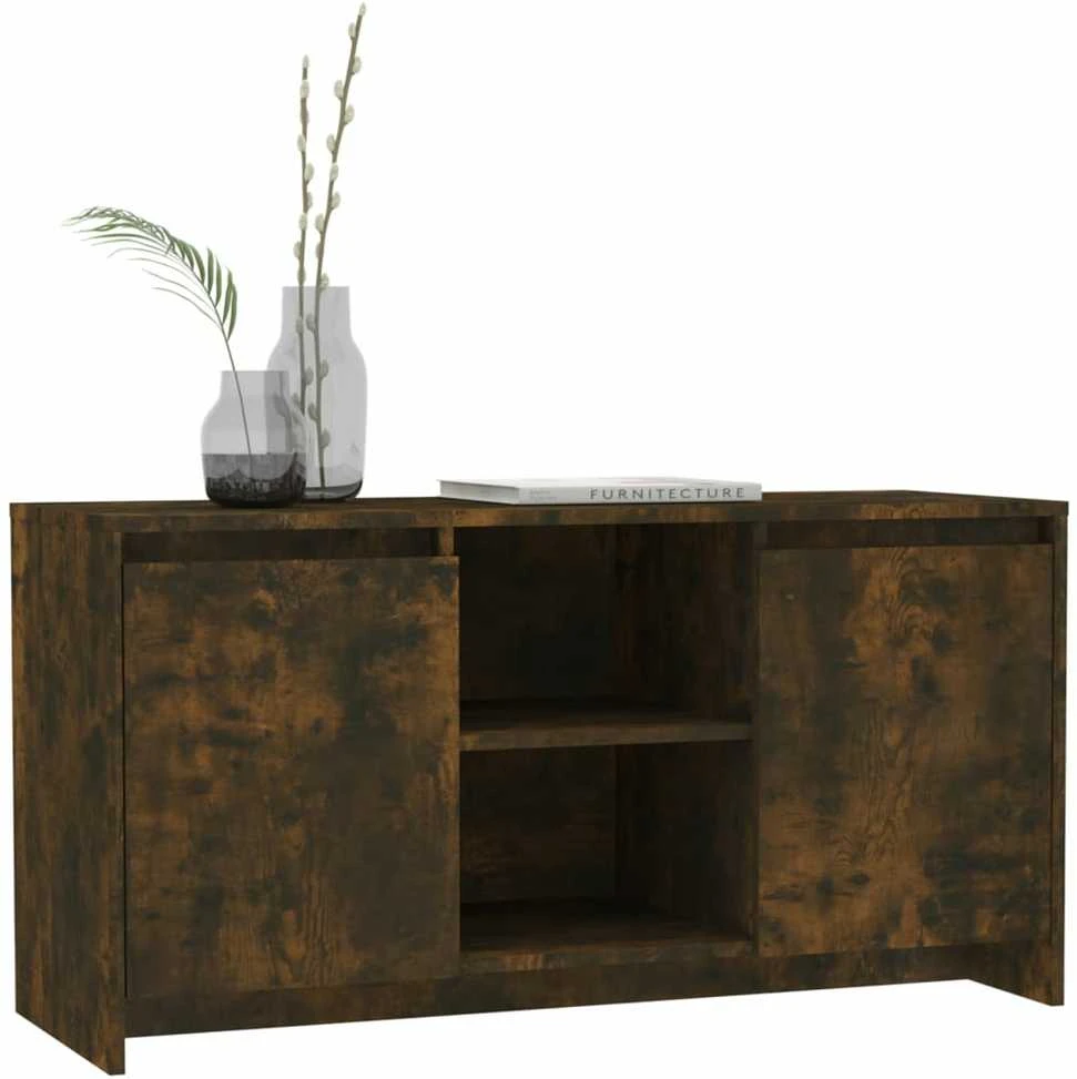 TV staliukas Televizoriaus spintelė, dūminė, 102x37,5x52,5cm, mediena