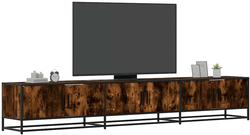 TV staliukas Televizoriaus spintelė, dūminio ąžuolo, 240x35x41cm, mediena