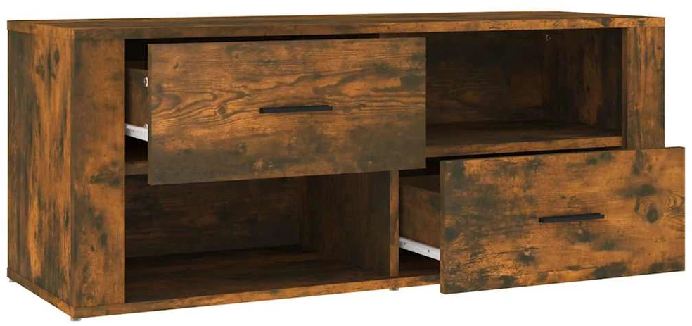 TV staliukas Televizoriaus spintelė, dūminio ąžuolo, 100x35x40cm, mediena