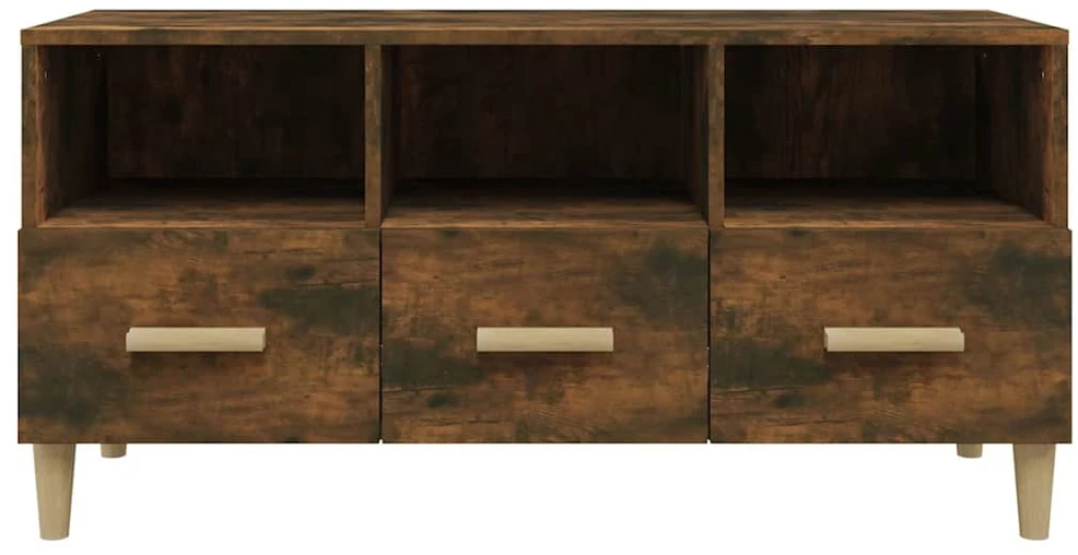 TV staliukas Televizoriaus spintelė, dūminio ąžuolo, 102x36x50cm, mediena