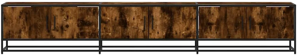 TV staliukas Televizoriaus spintelė, dūminio ąžuolo, 240x35x41cm, mediena
