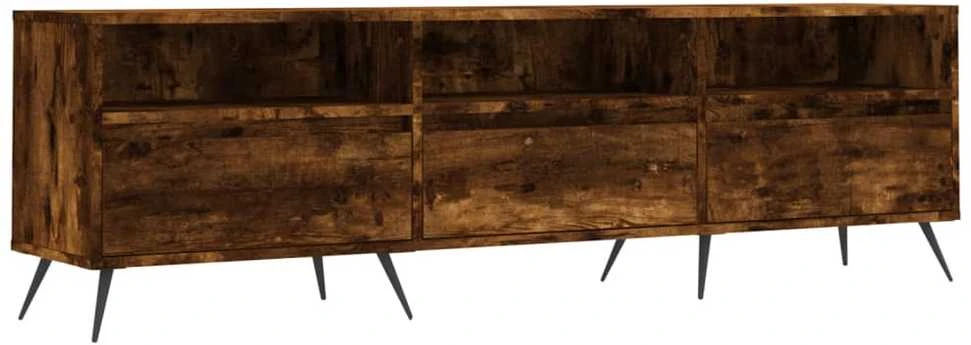 TV staliukas Televizoriaus spintelė, dūminio ąžuolo, 150x30x44,5cm, mediena