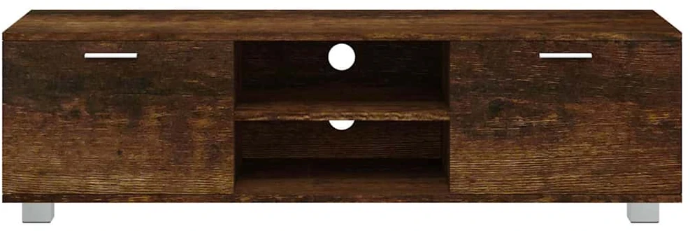 TV staliukas Televizoriaus spintelė, dūminio ąžuolo, 140x40,5x35cm, mediena