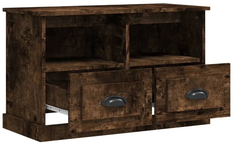 TV staliukas Televizoriaus spintelė, dūminio ąžuolo, 80x35x50cm, mediena