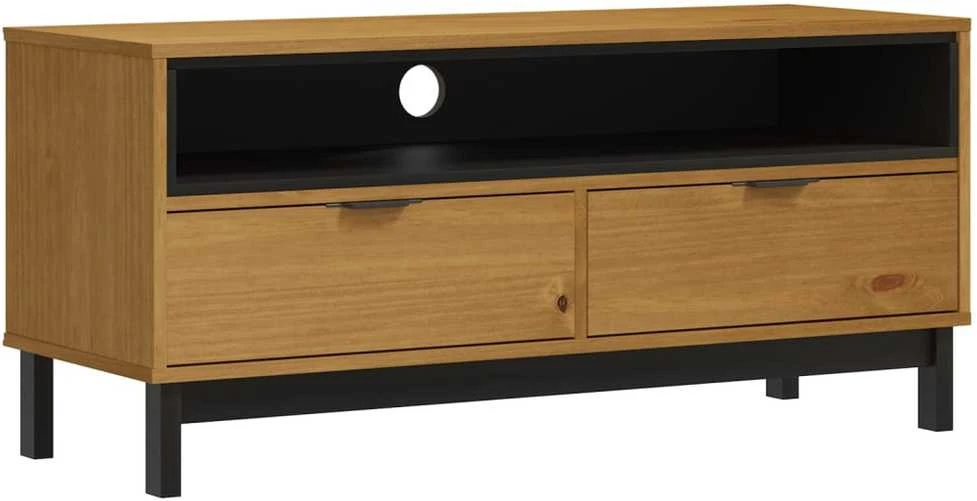 TV staliukas Televizoriaus spintelė FLAM, 110x40x50cm, pušies masyvas