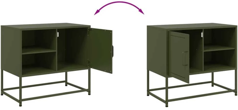 TV staliukas Televizoriaus spintelė, garstyčių, 100,5x39x60,5cm, plienas