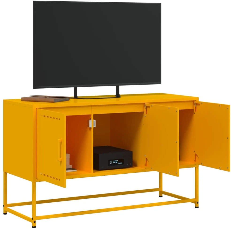 TV staliukas Televizoriaus spintelė, garstyčių, 100,5x39x60,5cm, plienas