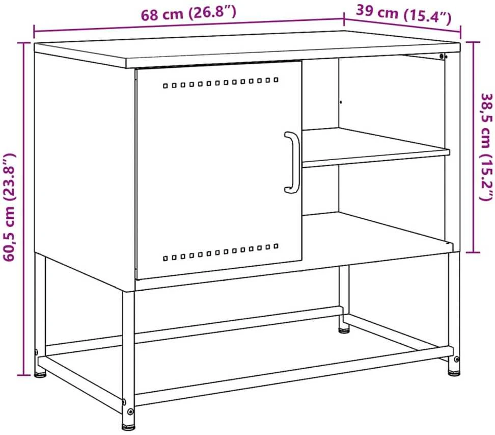 TV staliukas Televizoriaus spintelė, garstyčių, 100,5x39x60,5cm, plienas