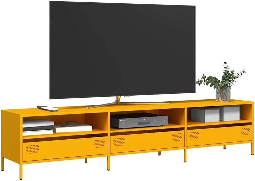 TV staliukas Televizoriaus spintelė, garstyčių, 202x39x43,5cm, plienas