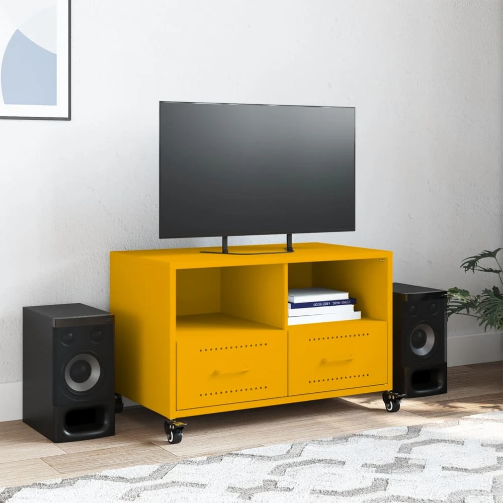 TV staliukas Televizoriaus spintelė, garstyčių, 68x39x43,5cm, plienas