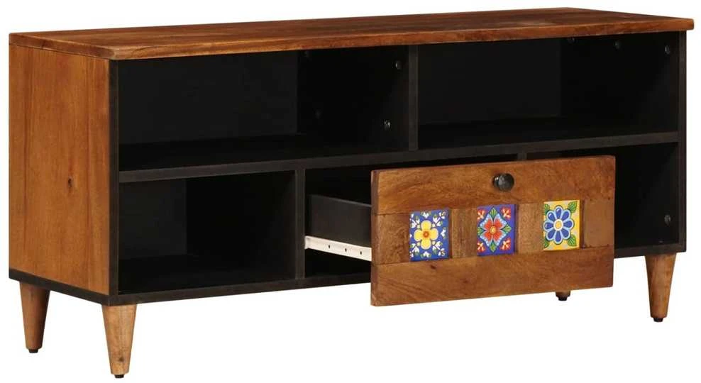 Televizoriaus spintelė graikinis riešutmedis 100 x 33 x 46 cm