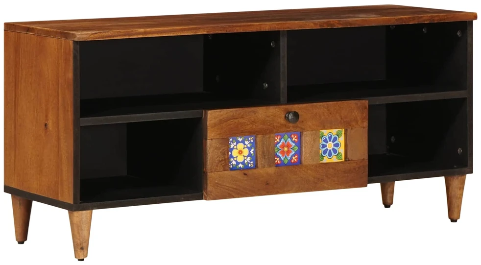 Televizoriaus spintelė graikinis riešutmedis 100 x 33 x 46 cm