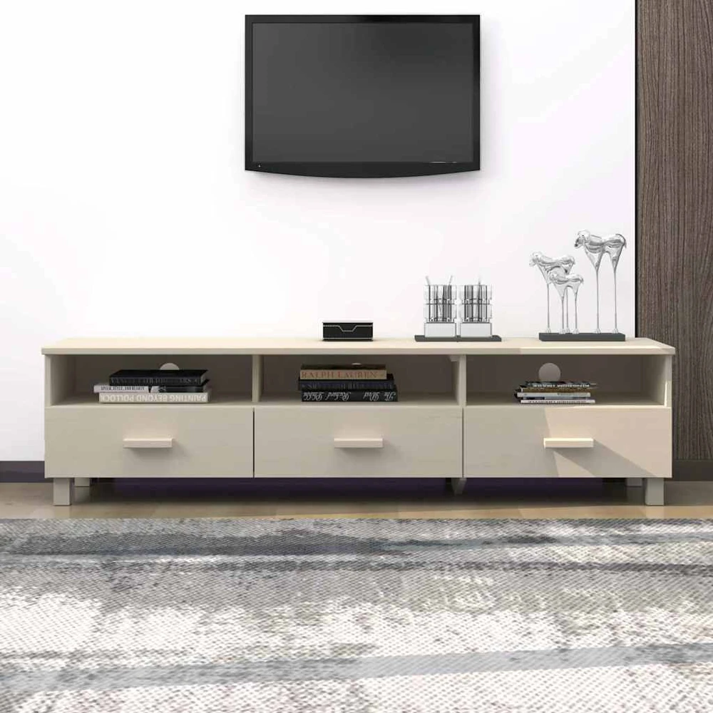 TV staliukas Televizoriaus spintelė HAMAR, medaus ruda, 158x40x40cm, pušis